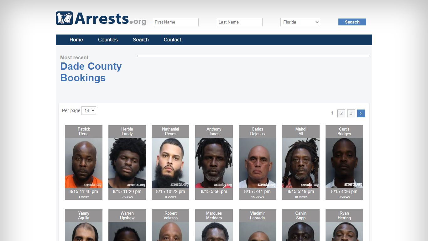 Dade County Arrests and Inmate Search